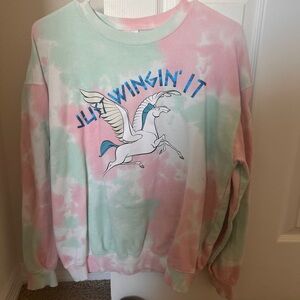 Just winging it Hercules Disney world crew neck sweatshirt size L